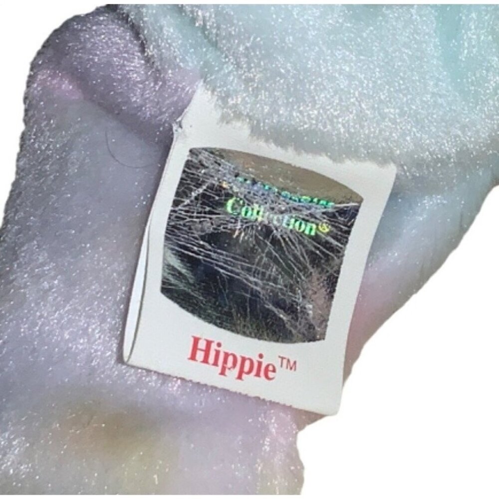 Ty Beanie Baby Hippie Bunny Pastel Tie-Dye Plush Toy 1998 Original With Tags - Picture 11 of 12